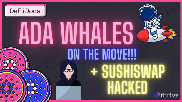 SushiSwap Exploit, Whales Accumulating RenQ & ADA + BTC Adoption Skyrocketing