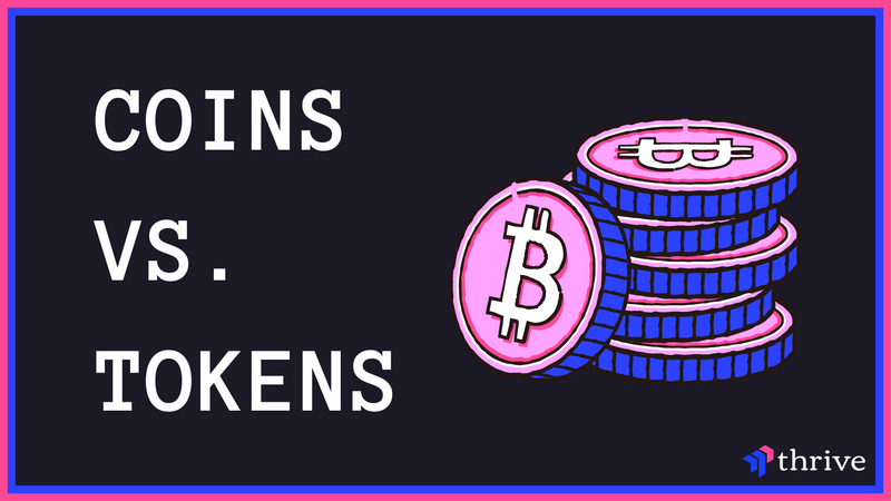 What is a crypto token vs coin?