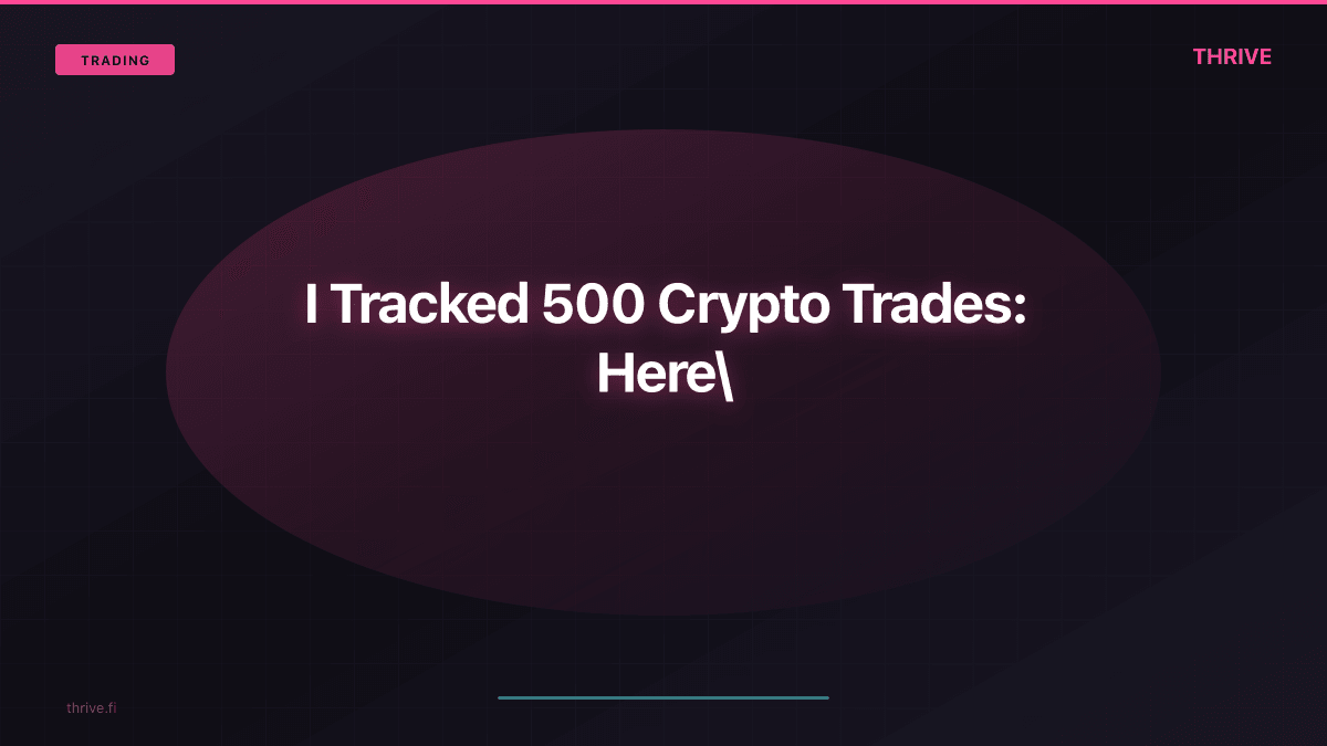 I Tracked 500 Crypto Trades: Data Analysis of Trading Habits