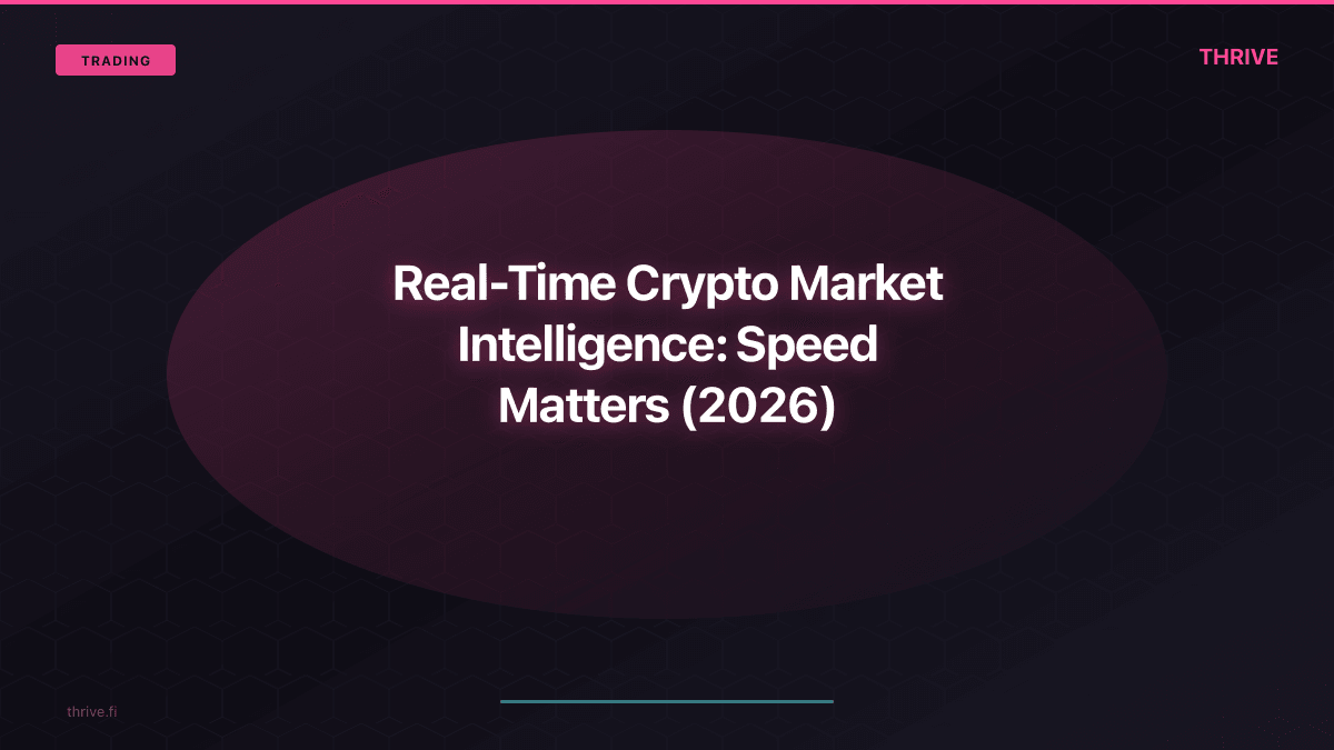 Real-Time Crypto Market Intelligence: In This Game, Speed Matters