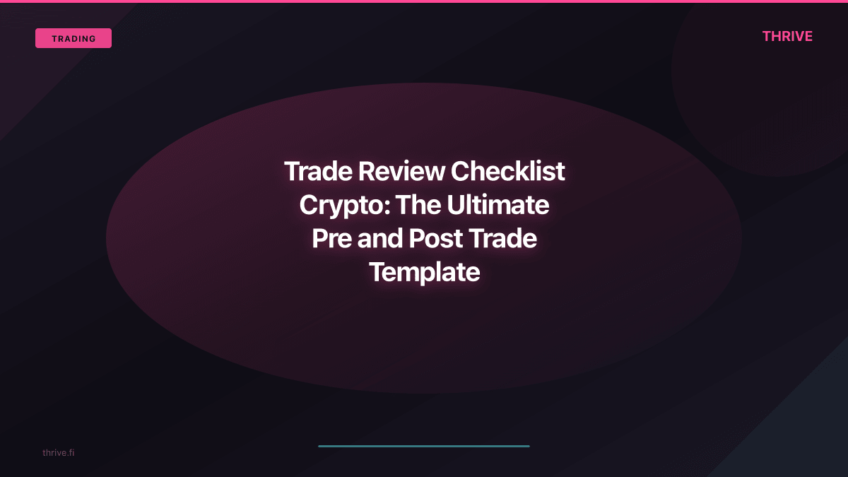 Trade Review Checklist Crypto: The Ultimate Pre and Post Trade Template